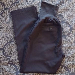 Navy pinstripe maternity dress pants, size large
